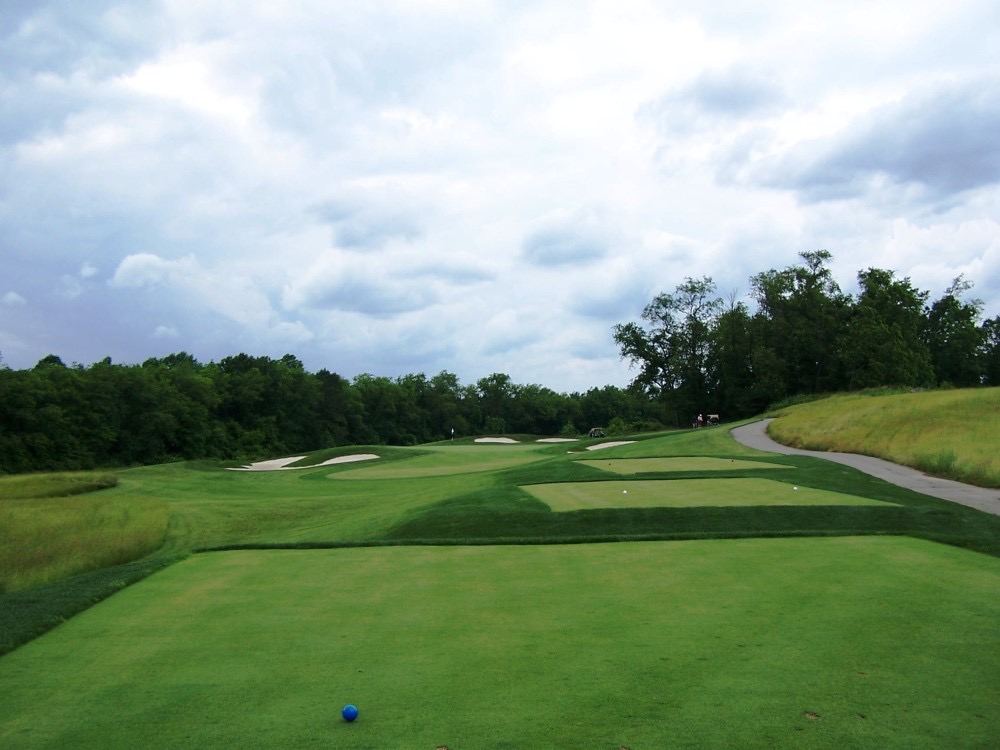 Wide fairway from tee box